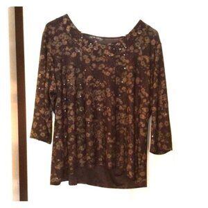 2 pieces: Dressy plus blouse plus a casual black sweater both 2X